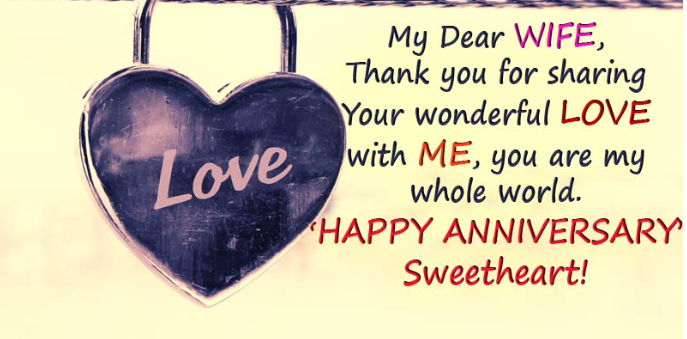 Wedding Anniversary Wishes To Wife On Facebook